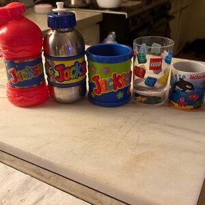 Jackson Colorful Kids Cups and Bottle